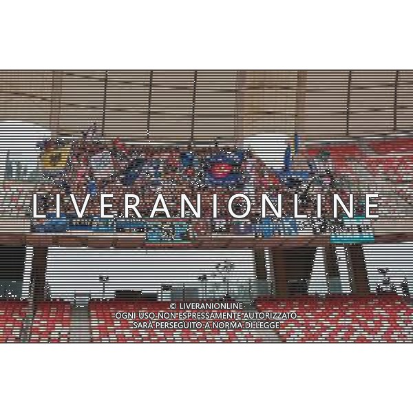 TVEM May 04, 2025 Bari, Italy - SSC Bari vs Pisa Sporting Club - Italian soccer serie B 2024/25 - San Nicola Stadium. In the pic: Supporters of Pisa ©TVEM Emmanuele Mastrodonato - AGENZIA ALDO LIVERANI SAS