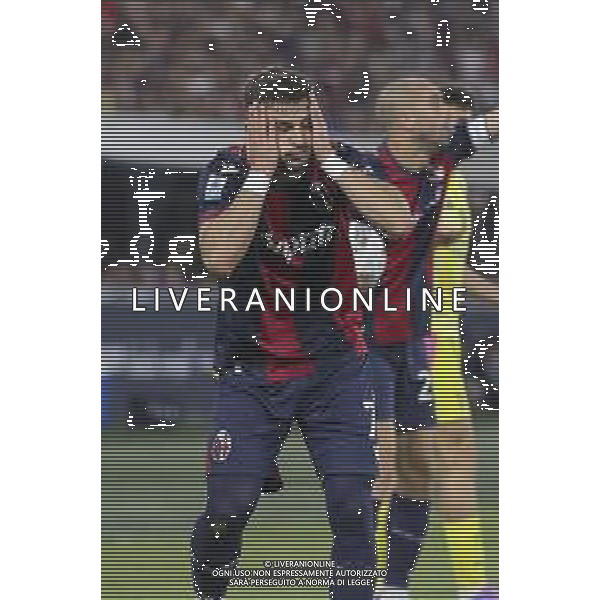 Riccardo Orsolini of Bologna FC. expresses disappointment during Bologna BFC vs Juventus F, 35° Serie A Enilive 2024-25 game at Renato Dall\'Ara stadium in Bologna (BO), Italy, on May 04, 2025. (Photo by Davide Casentini)- AGENZIA ALDO LIVERANI SAS