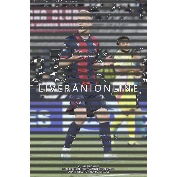Jens Odgaard of Bologna FC gestures during Bologna BFC vs Juventus F, 35° Serie A Enilive 2024-25 game at Renato Dall\'Ara stadium in Bologna (BO), Italy, on May 04, 2025. (Photo by Davide Casentini)- AGENZIA ALDO LIVERANI SAS