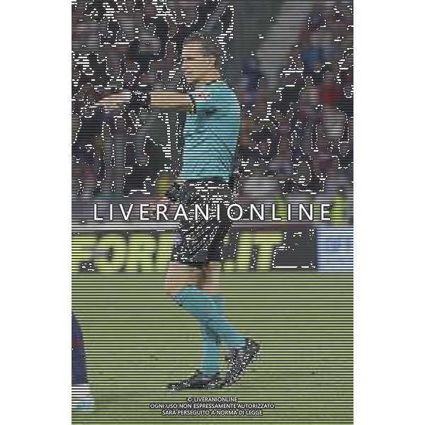 Arbitro - the Referee Daniele Doveri gestures during Bologna BFC vs Juventus F, 35° Serie A Enilive 2024-25 game at Renato Dall\'Ara stadium in Bologna (BO), Italy, on May 04, 2025. (Photo by Davide Casentini)- AGENZIA ALDO LIVERANI SAS