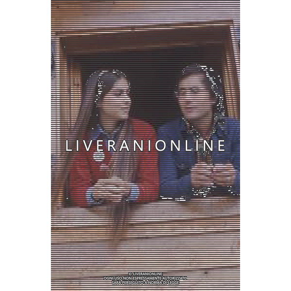 DIAP-RETROSPETTIVA ROMINA POWWR E ALBANO CARRISI CANTANTI NELLA FOTO ROMINA POWER E ALBANO CARRISI A SAINT VINCENT NELL\'ANNO 1971 AG ALDO LIVERANI SAS 