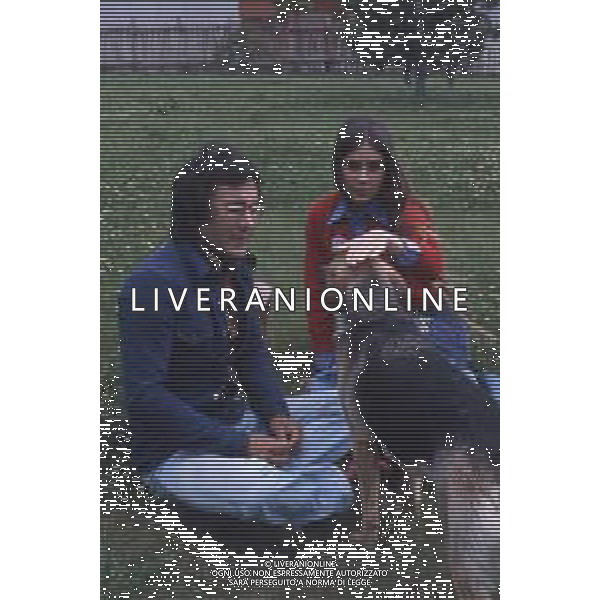 DIAP-RETROSPETTIVA ROMINA POWWR E ALBANO CARRISI CANTANTI NELLA FOTO ROMINA POWER E ALBANO CARRISI A SAINT VINCENT NELL\'ANNO 1971 AG ALDO LIVERANI SAS 