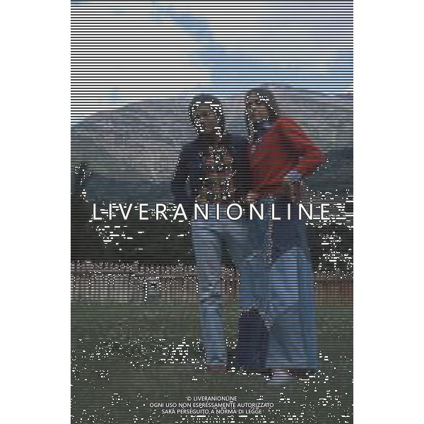DIAP-RETROSPETTIVA ROMINA POWWR E ALBANO CARRISI CANTANTI NELLA FOTO ROMINA POWER E ALBANO CARRISI A SAINT VINCENT NELL\'ANNO 1971  AG ALDO LIVERANI SAS