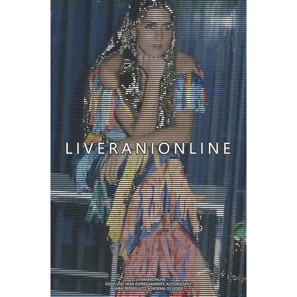 DIAP-RETROSPETTIVA ROMINA POWWR E ALBANO CARRISI CANTANTI NELLA FOTO ROMINA POWER A ROMA NELL\'ANNO 1985 FOTO EDGARDO DELLA SCORCIOSA-AG ALDO LIVERANI SAS 