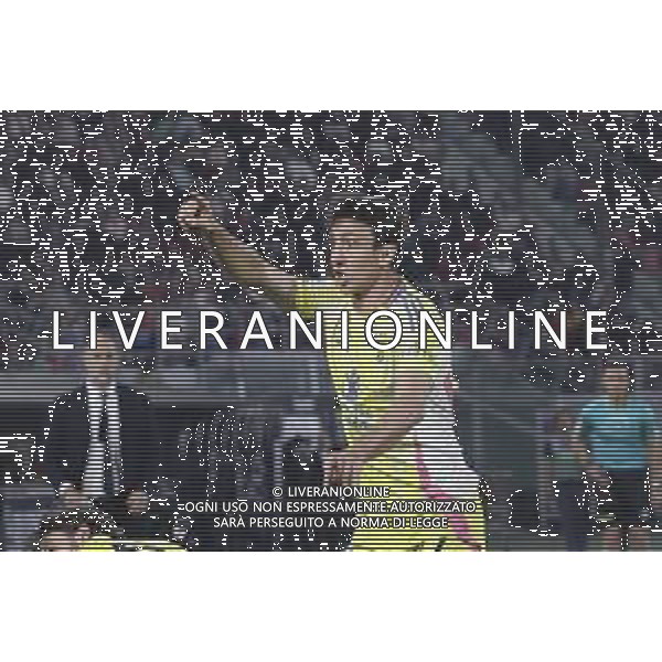 Andrea Cambiaso of Juventus FC gestures during Bologna BFC vs Juventus F, 35° Serie A Enilive 2024-25 game at Renato Dall\'Ara stadium in Bologna (BO), Italy, on May 04, 2025. (Photo by Davide Casentini)- AGENZIA ALDO LIVERANI SAS