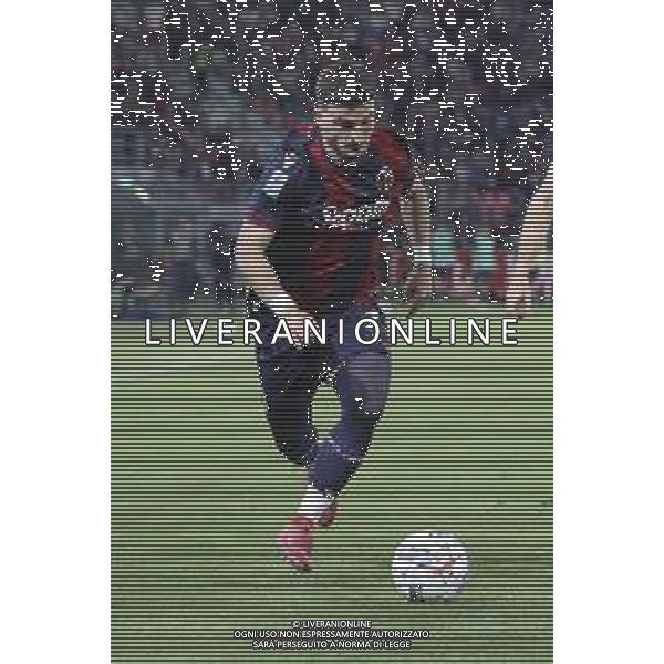 Riccardo Orsolini of Bologna FC play the ball during Bologna BFC vs Juventus F, 35° Serie A Enilive 2024-25 game at Renato Dall\'Ara stadium in Bologna (BO), Italy, on May 04, 2025. (Photo by Davide Casentini)- AGENZIA ALDO LIVERANI SAS