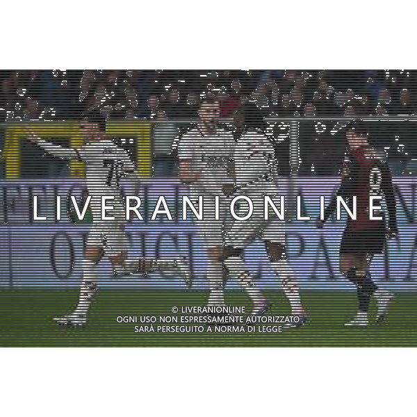 Genoa vs Milan nella foto giocatori Milan esultanza dopo il gol dell\'1 a 1 Genova 05-05-2025 Stadio Luigi Ferraris - Marassi Campionato Serie A Enilive - 35a giornata foto Roberto Garavaglia/Agenzia Aldo Liverani sas