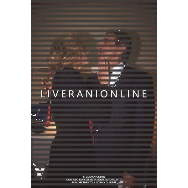 DIAP-RETROSPETTIVA WALTER CHIARI ATTORE NELLA FOTO WALTER CHIARI E KIM NOVAK A MILANO NELL\'ANNO 1985 AG ALDO LIVERANI SAS