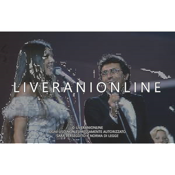 DIAP-RETROSPETTIVA ROMINA POWER E ALBANO CARRISI CANTANTI NELLA FOTO ROMINA POWER CON ALBANO CARRISI AL FESTIVAL DI SANREMO NELL\'ANNO 1982 FOTO ENRICO LIVERANI-AG ALDO LIVERANI SAS 