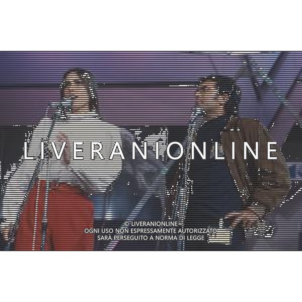 DIAP-RETROSPETTIVA ROMINA POWER E ALBANO CARRISI CANTANTI NELLA FOTO ROMINA POWER CON ALBANO CARRISI AL FESTIVAL DI SANREMO NELL\'ANNO 1982 FOTO ENRICO LIVERANI-AG ALDO LIVERANI SAS 