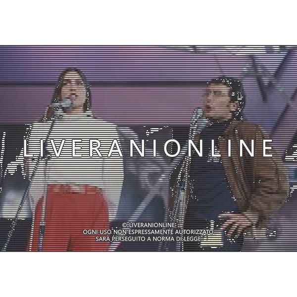 DIAP-RETROSPETTIVA ROMINA POWER E ALBANO CARRISI CANTANTI NELLA FOTO ROMINA POWER CON ALBANO CARRISI AL FESTIVAL DI SANREMO NELL\'ANNO 1982 FOTO ENRICO LIVERANI-AG ALDO LIVERANI SAS 