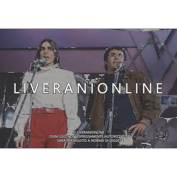 DIAP-RETROSPETTIVA ROMINA POWER E ALBANO CARRISI CANTANTI NELLA FOTO ROMINA POWER CON ALBANO CARRISI AL FESTIVAL DI SANREMO NELL\'ANNO 1982 FOTO ENRICO LIVERANI-AG ALDO LIVERANI SAS 