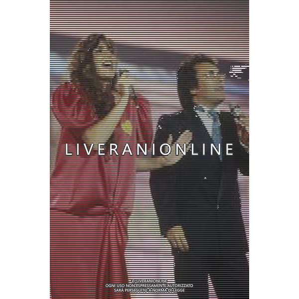 DIAP-RETROSPETTIVA ALBANO CARRISI E ROMINA POWER CANTANTI NELLA FOTO ROMINA POWER AL FESTIVAL DI SANREMO NEL 1987 © ARCHIVIO / AGENZIA ALDO LIVERANI SAS