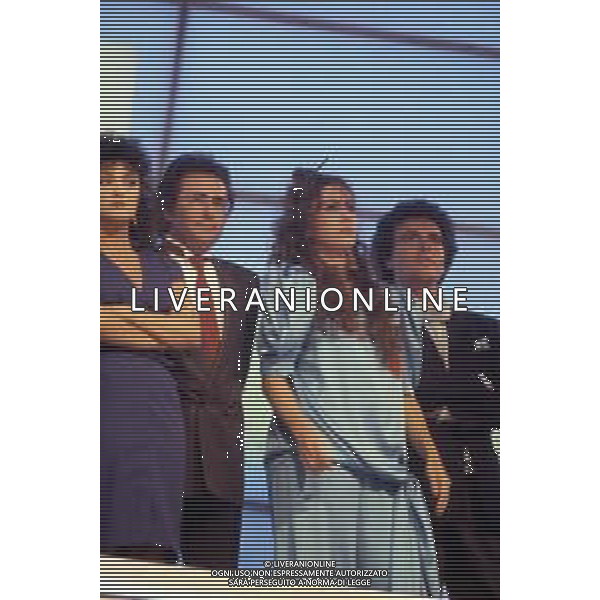 DIAP-RETROSPETTIVA ALBANO CARRISI E ROMINA POWER CANTANTI NELLA FOTO ROMINA POWER AL FESTIVAL DI SANREMO NEL 1987 CON MARCELLA BELLA E CHRISTIAN © ARCHIVIO / AGENZIA ALDO LIVERANI SAS