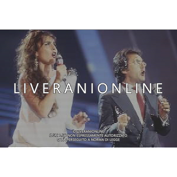 DIAP-RETROSPETTIVA ALBANO CARRISI E ROMINA POWER CANTANTI NELLA FOTO ROMINA POWER AL FESTIVAL DI SANREMO NEL 1987 © ARCHIVIO / AGENZIA ALDO LIVERANI SAS
