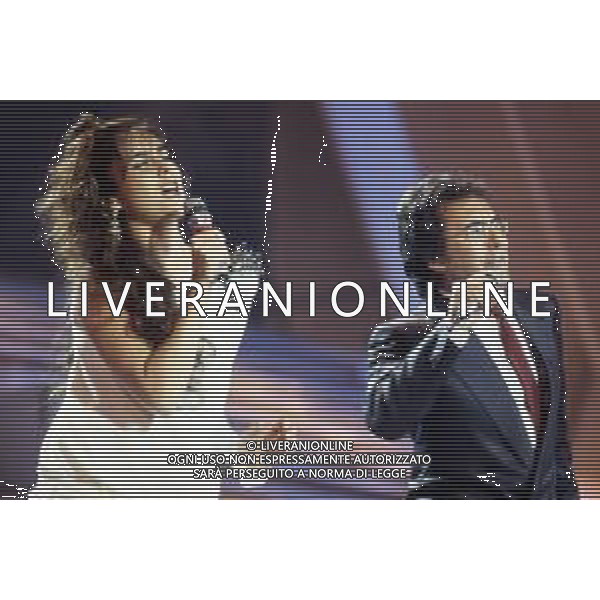 DIAP-RETROSPETTIVA ALBANO CARRISI E ROMINA POWER CANTANTI NELLA FOTO ROMINA POWER AL FESTIVAL DI SANREMO NEL 1987 © ARCHIVIO / AGENZIA ALDO LIVERANI SAS