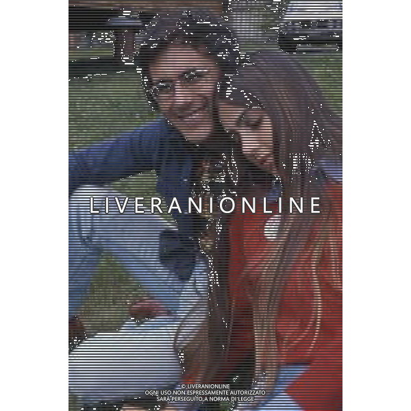 DIAP-RETROSPETTIVA ROMINA POWWR E ALBANO CARRISI CANTANTI NELLA FOTO ROMINA POWER E ALBANO CARRISI A SAINT VINCENT NELL\'ANNO 1971 AG ALDO LIVERANI SAS
