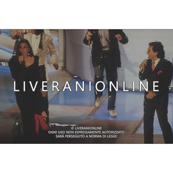 DIAP-RETROSPETTIVA ALBANOCARRISI E ROMINA POWER CANTANTI NELLA FOTO ALBANO CARRISI E ROMINA POWER A SANREMO NELL\'ANNO 1989 AG ALDO LIVERANI SAS
