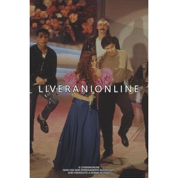 DIAP-RETROSPETTIVA ALBANOCARRISI E ROMINA POWER CANTANTI NELLA FOTO ALBANO CARRISI E ROMINA POWER A SANREMO NELL\'ANNO 1989 AG ALDO LIVERANI SAS