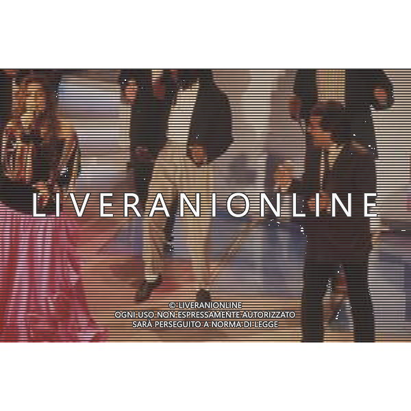 DIAP-RETROSPETTIVA ALBANOCARRISI E ROMINA POWER CANTANTI NELLA FOTO ALBANO CARRISI E ROMINA POWER A SANREMO NELL\'ANNO 1989 AG ALDO LIVERANI SAS