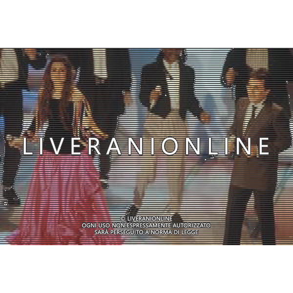 DIAP-RETROSPETTIVA ALBANOCARRISI E ROMINA POWER CANTANTI NELLA FOTO ALBANO CARRISI E ROMINA POWER A SANREMO NELL\'ANNO 1989 AG ALDO LIVERANI SAS