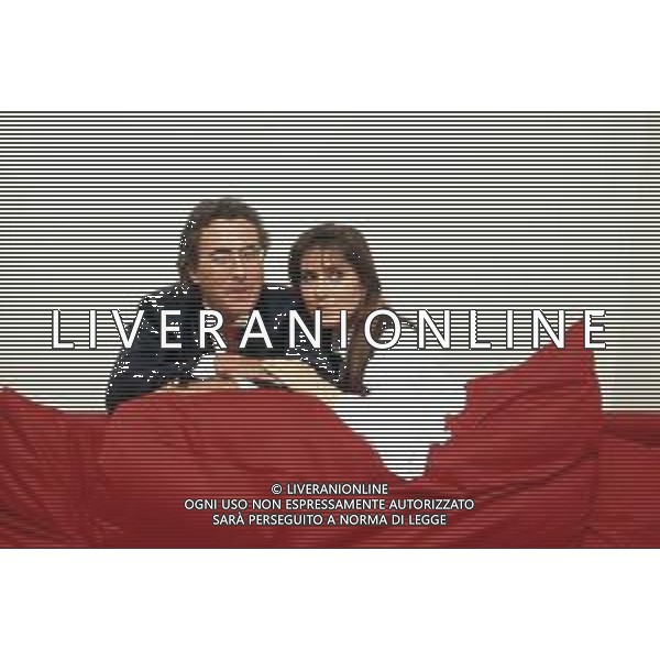DIAP-RETROSPETTIVA ALBANO CARRISI E ROMINA POWER CANTANTI NELLA FOTO ALBANO CARRISI E ROMINA POWER A MILANO NELL\'ANNO 1991 AG ALDO LIVERANI SAS