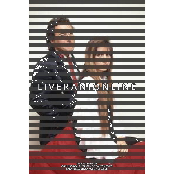 DIAP-RETROSPETTIVA ALBANO CARRISI E ROMINA POWER CANTANTI NELLA FOTO ALBANO CARRISI E ROMINA POWER A MILANO NELL\'ANNO 1991 AG ALDO LIVERANI SAS