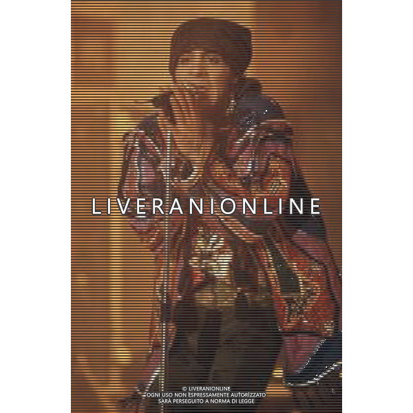 DIA- RETROSPETTIVA LITTLE STEVEN (Steven Van Zandt, nato Steven Lento) CANTANTE MUSICISTA NELLA FOTO LITTLE STEVEN AL FESTIVAL DELLA CANZONE ITALIANA DI SANREMO NELL’ANNO 1989 AGENZIA ALDO LIVERANI SAS