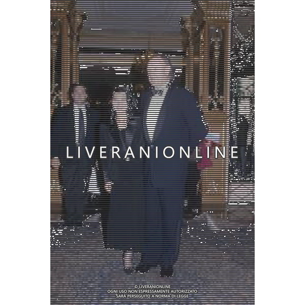 DIA- RETROSPETTIVA GENE HACKMAN ATTORE NELLA FOTO GENE HACKMAN CON LA MOGLIE BETSY ARAKAWA AGENZIA ALDO LIVERANI SAS