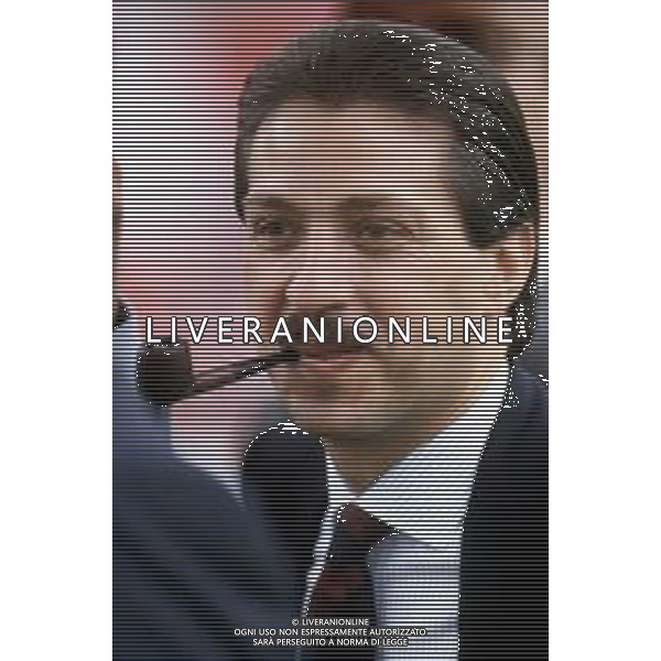 DIA- RETROSPETTIVA PAOLO BERLUSCONI IMPRENDITORE NELLA FOTO PAOLO BERLUSCONI AL RADUNO DEL MILAN CALCIO ALL’ARENA CIVICA DI MILANO IL 18 LUGLIO 1986 AGENZIA ALDO LIVERANI SAS