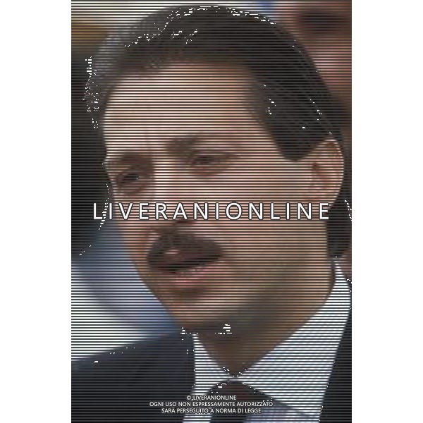 DIA- RETROSPETTIVA PAOLO BERLUSCONI IMPRENDITORE NELLA FOTO PAOLO BERLUSCONI AL RADUNO DEL MILAN CALCIO ALL’ARENA CIVICA DI MILANO IL 18 LUGLIO 1986 AGENZIA ALDO LIVERANI SAS