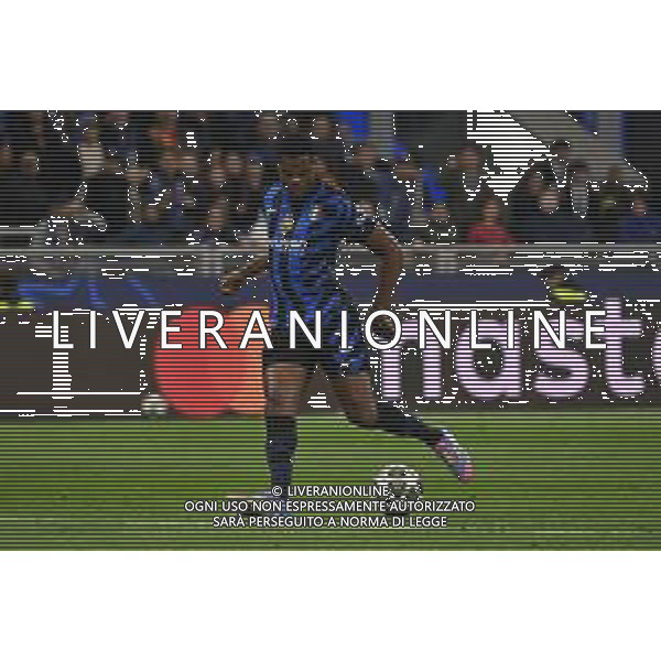 Inter vs Barcellona nella foto Denzel Dumfries (Inter) serve a Lautaro Martinez (Inter) la palla per il gol dell\'1 a 0 Milano 06-05-2025 Stadio Giuseppe Meazza - San Siro UEFA Champions League - semifinali gara di ritorno foto Roberto Garavaglia/Agenzia Aldo Liverani sas