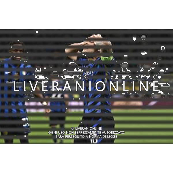 Inter vs Barcellona nella foto Lautaro Martinez (Inter) esultanza dopo il gol dell\'1 a 0 Milano 06-05-2025 Stadio Giuseppe Meazza - San Siro UEFA Champions League - semifinali gara di ritorno foto Roberto Garavaglia/Agenzia Aldo Liverani sas