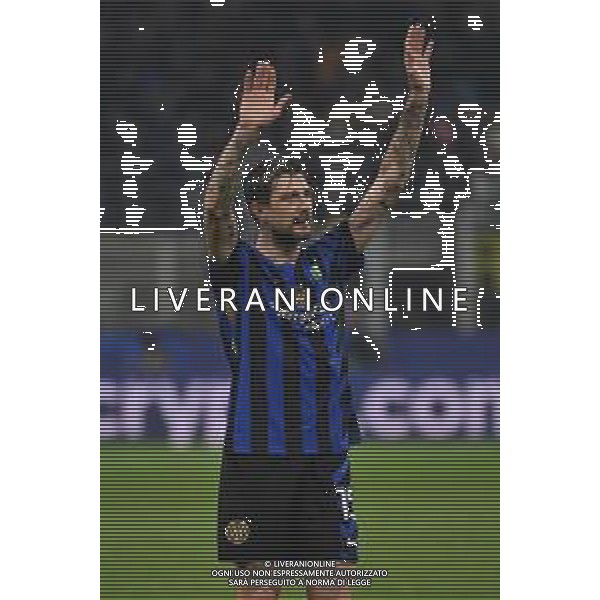 Inter vs Barcellona nella foto Francesco Acerbi (Inter) esultanza a fine partitan Milano 06-05-2025 Stadio Giuseppe Meazza - San Siro UEFA Champions League - semifinali gara di ritorno foto Roberto Garavaglia/Agenzia Aldo Liverani sas