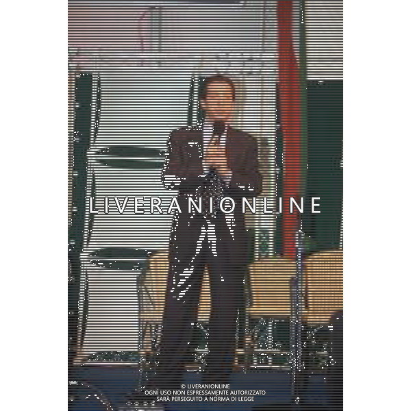 DIA- RETROSPETTIVA PAOLO BERLUSCONI IMPRENDITORE E DIRIGENTE SPORTIVO NELLA FOTO PAOLO BERLUSCONI AL CLUB FORZA ITALIA AGENZIA ALDO LIVERANI SAS