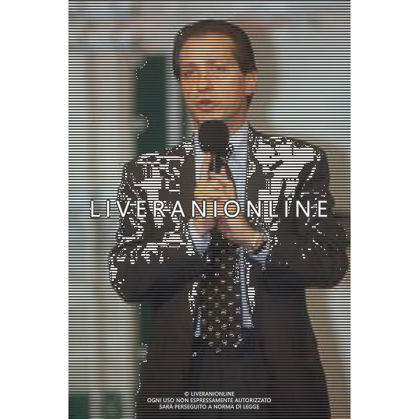 DIA- RETROSPETTIVA PAOLO BERLUSCONI IMPRENDITORE E DIRIGENTE SPORTIVO NELLA FOTO PAOLO BERLUSCONI AL CLUB FORZA ITALIA AGENZIA ALDO LIVERANI SAS
