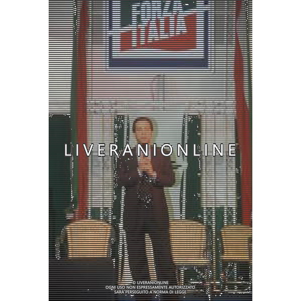 DIA- RETROSPETTIVA PAOLO BERLUSCONI IMPRENDITORE E DIRIGENTE SPORTIVO NELLA FOTO PAOLO BERLUSCONI AL CLUB FORZA ITALIA AGENZIA ALDO LIVERANI SAS