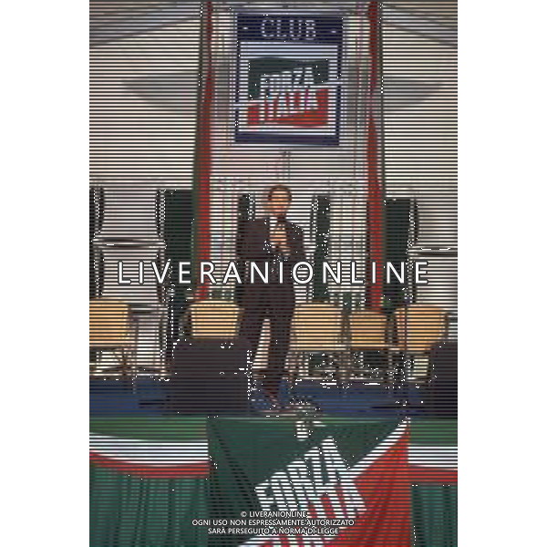 DIA- RETROSPETTIVA PAOLO BERLUSCONI IMPRENDITORE E DIRIGENTE SPORTIVO NELLA FOTO PAOLO BERLUSCONI AL CLUB FORZA ITALIA AGENZIA ALDO LIVERANI SAS