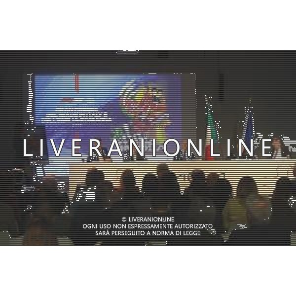 Imola, 7 maggio 2025 Autodromo Internazionale ‘Enzo e Dino Ferrari’ PRESENTAZIONE DEL FORMULA 1 AWS GRAN PREMIO DEL MADE IN ITALY E DELL’EMILIA-ROMAGNA NELLA FOTO DA SINISTRA SINDACO DI IMOLA MARCO PANIERI, PRESIDENTE DELLA REGIONE EMILIA ROMAGNA MICHELE DE PASCALE, FLAVIO SINISCALCHI CAPO DIPARTIMENTO DELLO SPORT, GEN TULLIO DEL SETTE COMMISARIO STRAORDINARIO ACI E GIOVANNI BATTISTA TOMBOLATO ©SANNA - AGENZIA ALDO LIVERANI SAS