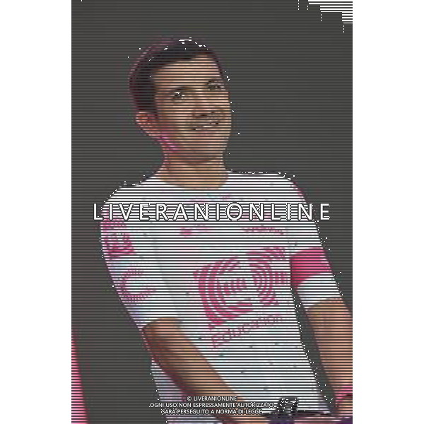 07-05-2025 Presentazione Squadre Giro D\'italia 2025; 2025, Ef Education - Easypost; Carapaz Antonio, Richard Antonio; Tirana; ©SIROTTI - AGENZIA ALDO LIVERANI SAS
