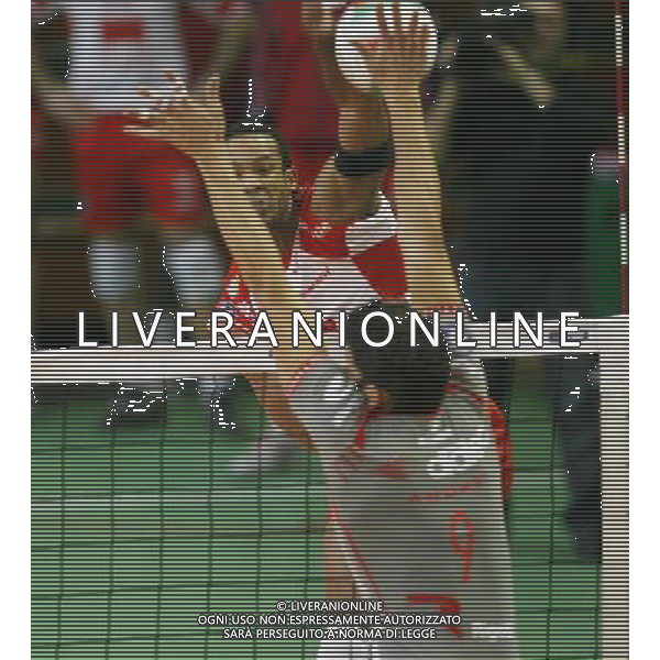 Lube banca marche macerata - itas diatec trentino Final eight Volley a Ferrara 26-01-2006 nella foto Dennis Angel foto filippo venezia-ag.aldo liverani