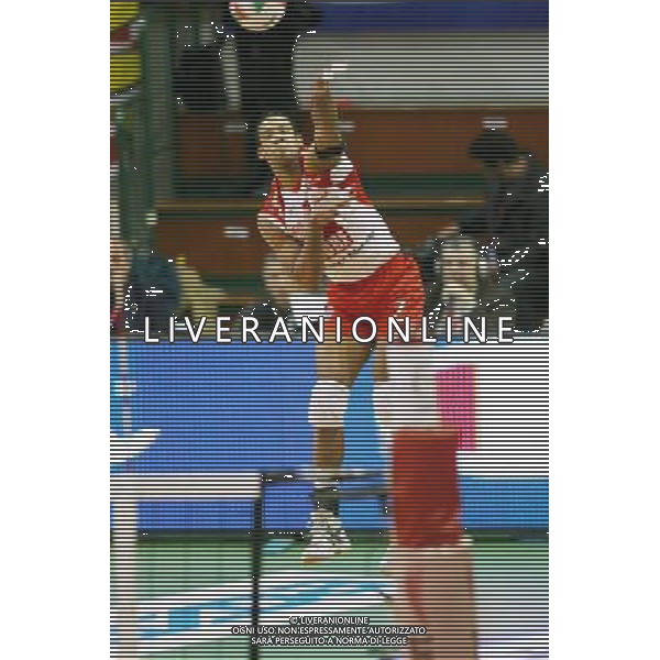 Lube banca marche macerata - itas diatec trentino Final eight Volley a Ferrara 26-01-2006 nella foto Dennis Angel foto filippo venezia-ag.aldo liverani