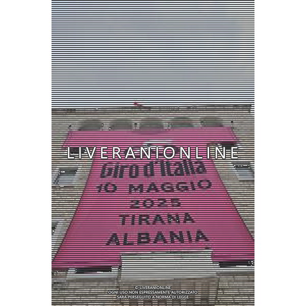 08-05-2025 Vigilia Giro D\'italia 2025; Tirana; ©SIROTTI - AGENZIA ALDO LIVERANI SAS