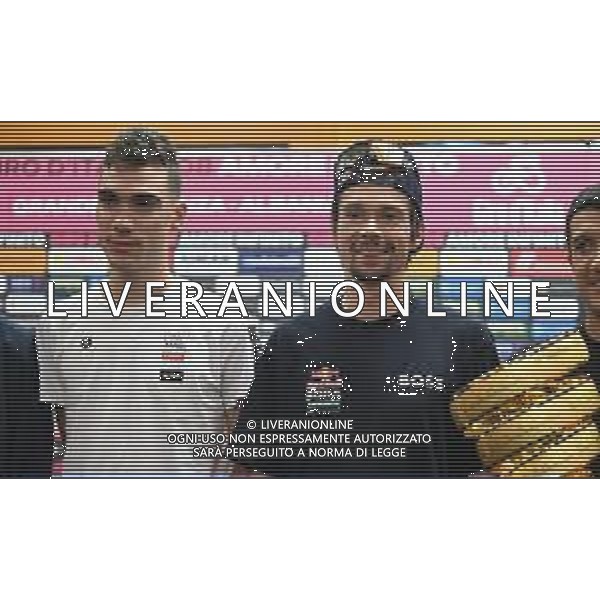 08-05-2025 Vigilia Giro D\'italia 2025; 2025, Uae Team Emirates - Xrg; 2025, Red Bull - Bora Hansgrohe; Ayuso Pesquera, Juan; Roglic, Primoz; Tirana; ©SIROTTI - AGENZIA ALDO LIVERANI SAS