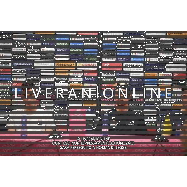 08-05-2025 Vigilia Giro D\'italia 2025; 2025, Uae Team Emirates - Xrg; 2025, Red Bull - Bora Hansgrohe; Ayuso Pesquera, Juan; Roglic, Primoz; Tirana; ©SIROTTI - AGENZIA ALDO LIVERANI SAS
