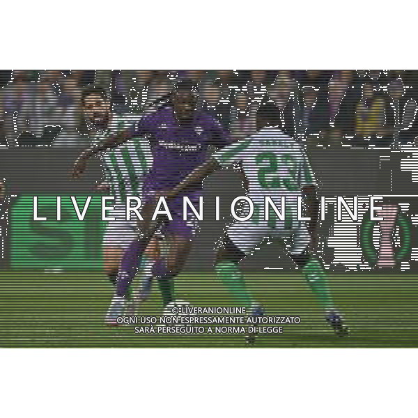 TVRG Fiorentina vs Real Betis nella foto Moise Kean (Fiorentina) e sulla SX Isco Francisco Roman Alarcon Suarez (Real Betis) Firenze 08-05-2025 Stadio Artemio Franchi UEFA Conference League - semifinale gara di ritorno foto Roberto Garavaglia/Agenzia Aldo Liverani sas