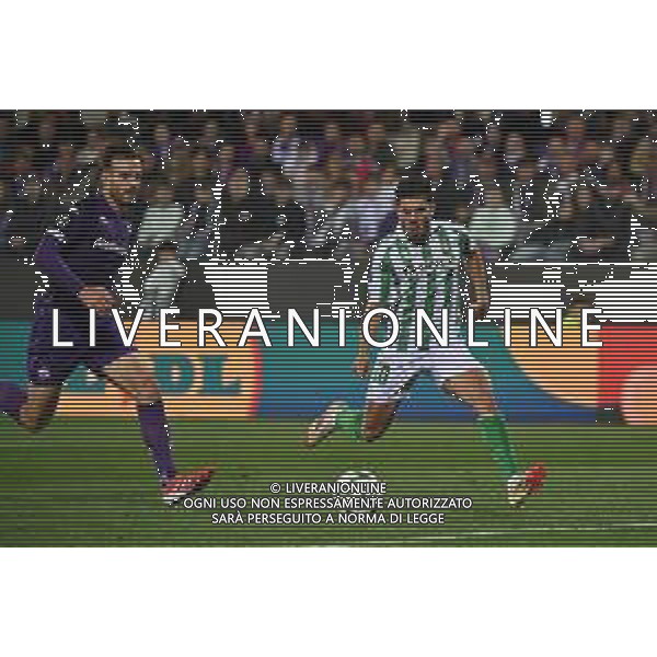 TVRG Fiorentina vs Real Betis nella foto Abdessamad Ezzalzouli (Real Betis) segna il gol del 2 a 2 Firenze 08-05-2025 Stadio Artemio Franchi UEFA Conference League - semifinale gara di ritorno foto Roberto Garavaglia/Agenzia Aldo Liverani sas