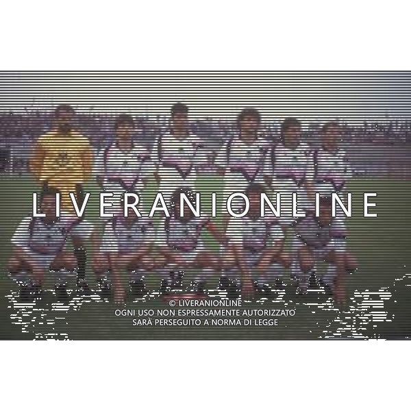 DIAP-RETROSPETTIVA FORMAZIONE PALERMO CALCIO NELLA FOTO LA FORMAZIONE DEL PALERMO CALCIO NELL\'ANNO 1990-1991 AG ALDO LIVERANI SAS