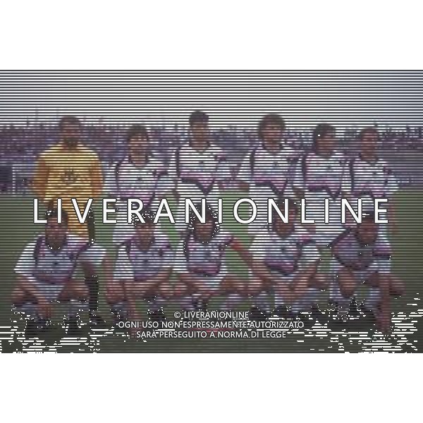 DIAP-RETROSPETTIVA FORMAZIONE PALERMO CALCIO NELLA FOTO LA FORMAZIONE DEL PALERMO CALCIO NELL\'ANNO 1990-1991 AG ALDO LIVERANI SAS