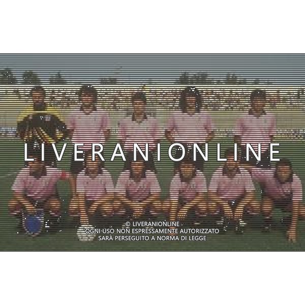 DIAP-RETROSPETTIVA FORMAZIONE PALERMO CALCIO NELLA FOTO LA FORMAZIONE DEL PALERMO CALCIO NELL\'ANNO 1991-1992 AG ALDO LIVERANI SAS